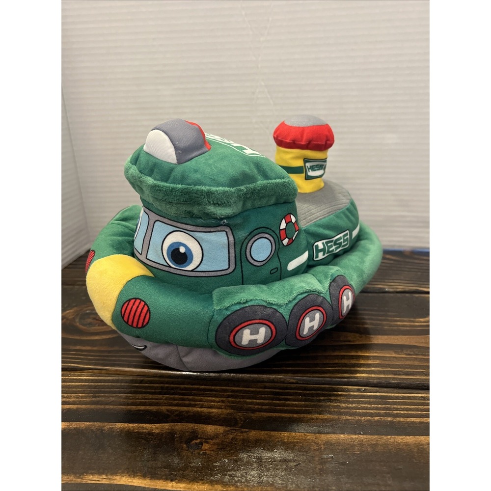 Hess 2023‎ Plush Tugboat Toy Tug Boat With Light and Sound Animated *TESTED*
